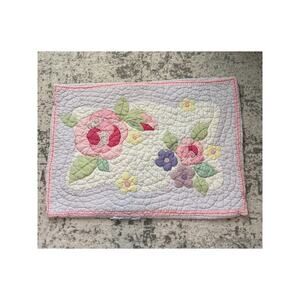 Pottery Barn Kids Pink and Purple Roses Standard Sham (1)